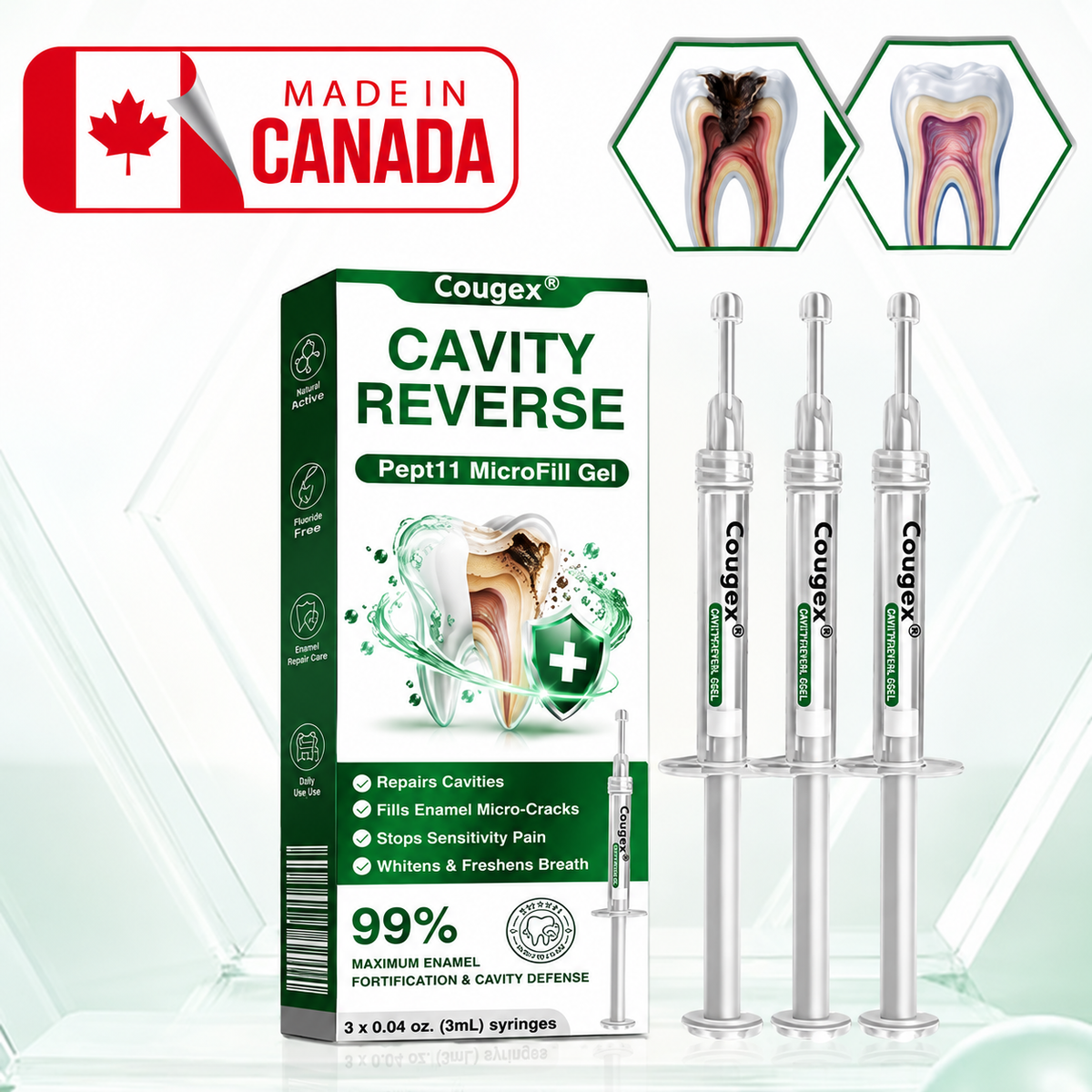👨‍⚕️🦷✅️Cougex® CavityReverse Pept11 MicroFill Gel（副本）