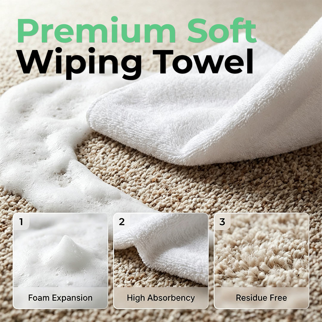 No-Rinse Carpet & Upholstery Stain Remover with Towel